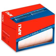 Apli rollo 300 etiquetas 53x100mm para precios escritura manual cantos romos blanco - Imagen 1
