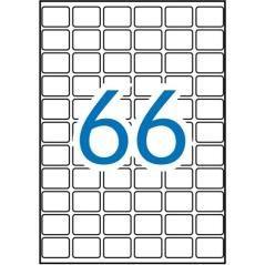 Apli etiquetas adhesivas 16x22mm manual/impresión c/romos 66 x 15h a5 blanco