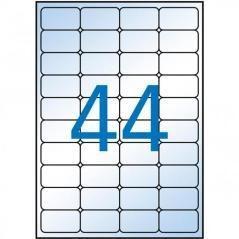 Apli pack 10 hojas etiquetas 48,5x25,4mm inkjet cantos romos transparente - Imagen 1