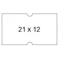 Apli pack 6 rollos de 1000 etiquetas removibles 21x12mm para etiquetadora de precios cantos rectos blanco - Imagen 1