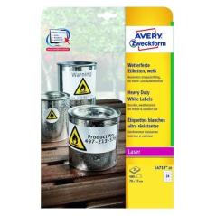 Avery etiquetas extra resistentes 70x37mm poliester blanco - Imagen 1
