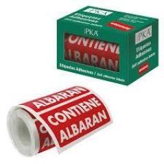 Dohe packia rollo etiquetas adhesivas preimpresas para envÍos / 100 x 50 mm / "contiene albarÁn" - Imagen 1