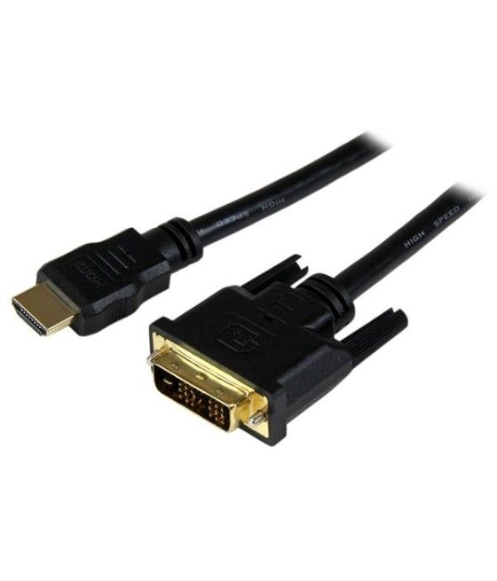 StarTech.com Cable HDMI a DVI 1,5m - DVI-D Macho - HDMI Macho - Adaptador - Negro
