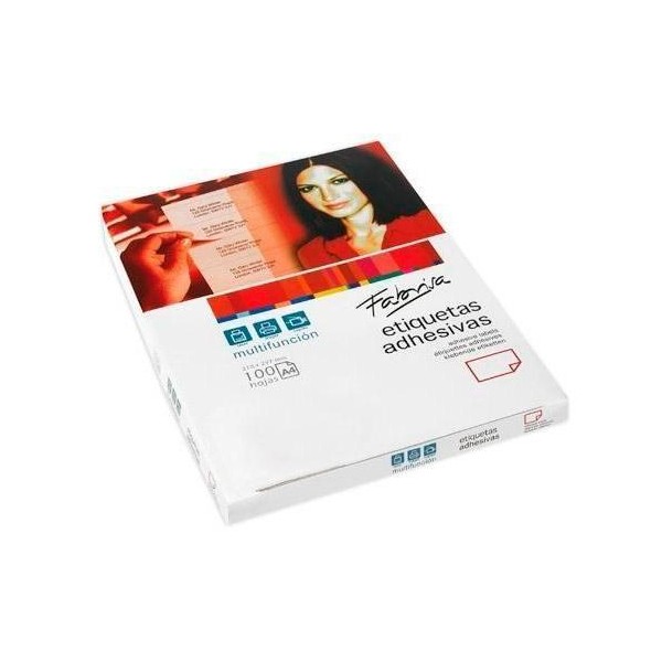 Fabrisa etiquetas adhesivas multifunciÓn / 105x37mm / cantos rectos - 100 hojas - - Imagen 1