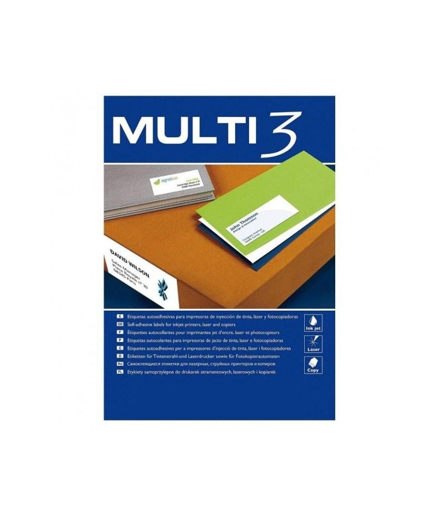 Multi-3 etiquetas 210x99,0 100 hojas - Imagen 1