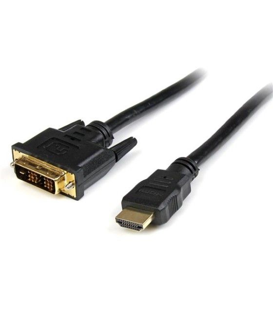 StarTech.com Cable HDMI a DVI 1m - DVI-D Macho - HDMI Macho - Adaptador - Negro