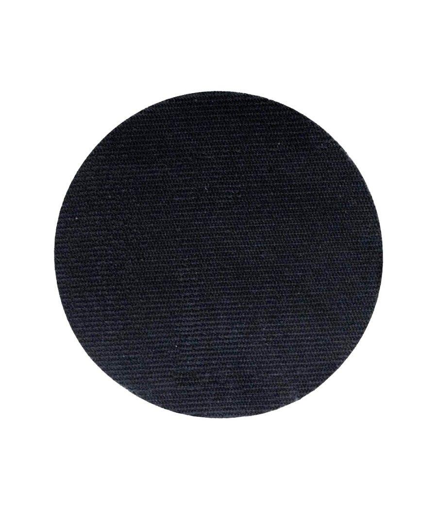 Disco de cierre plico velcro autoadhesivo 20 mm diametro color negro caja de 200 unidades - Imagen 2