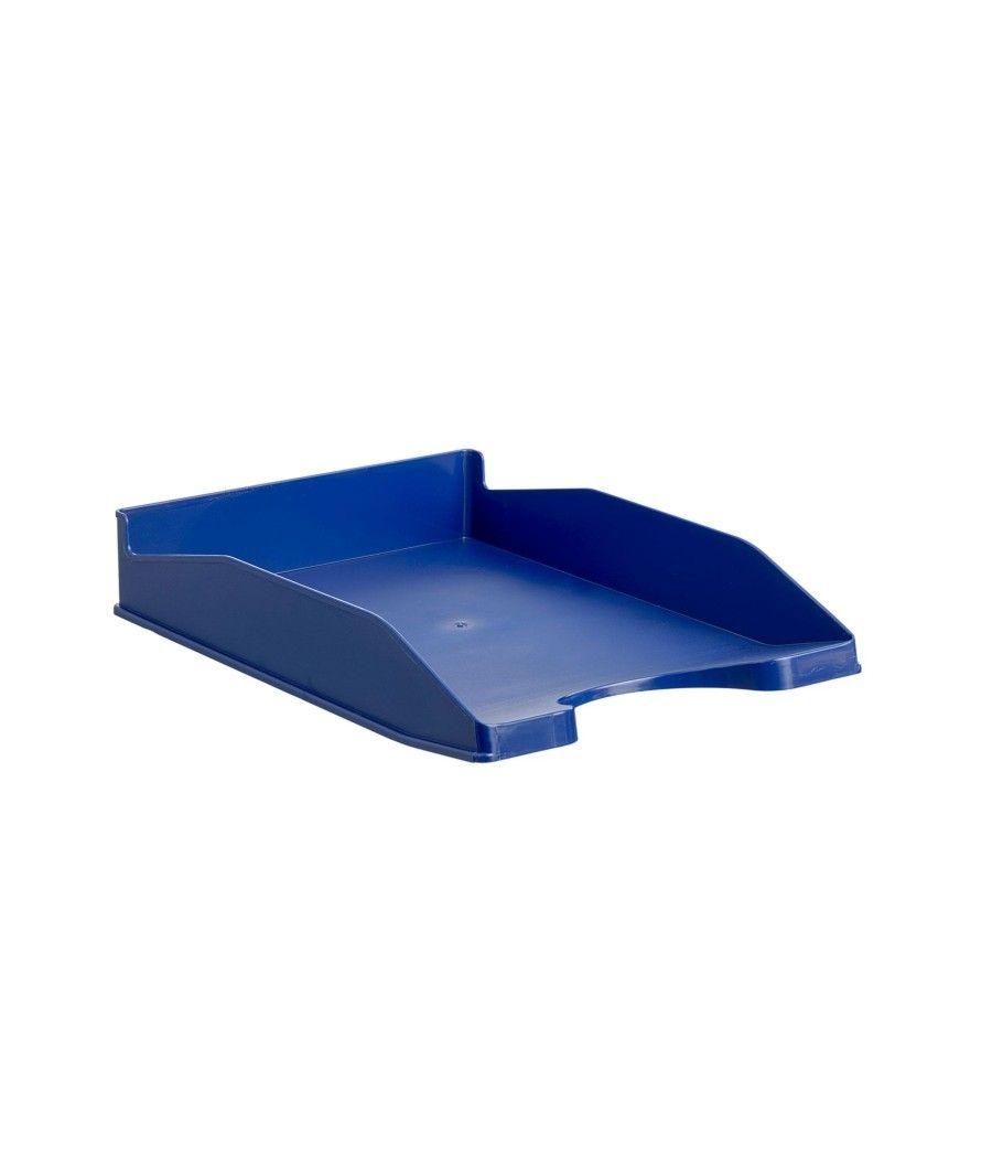 Archivo 2000 bandeja archivo 2000 apilable en 3 posiciones fondo liso formato din a4 y folio 345x255x60 mm azul - Imagen 1