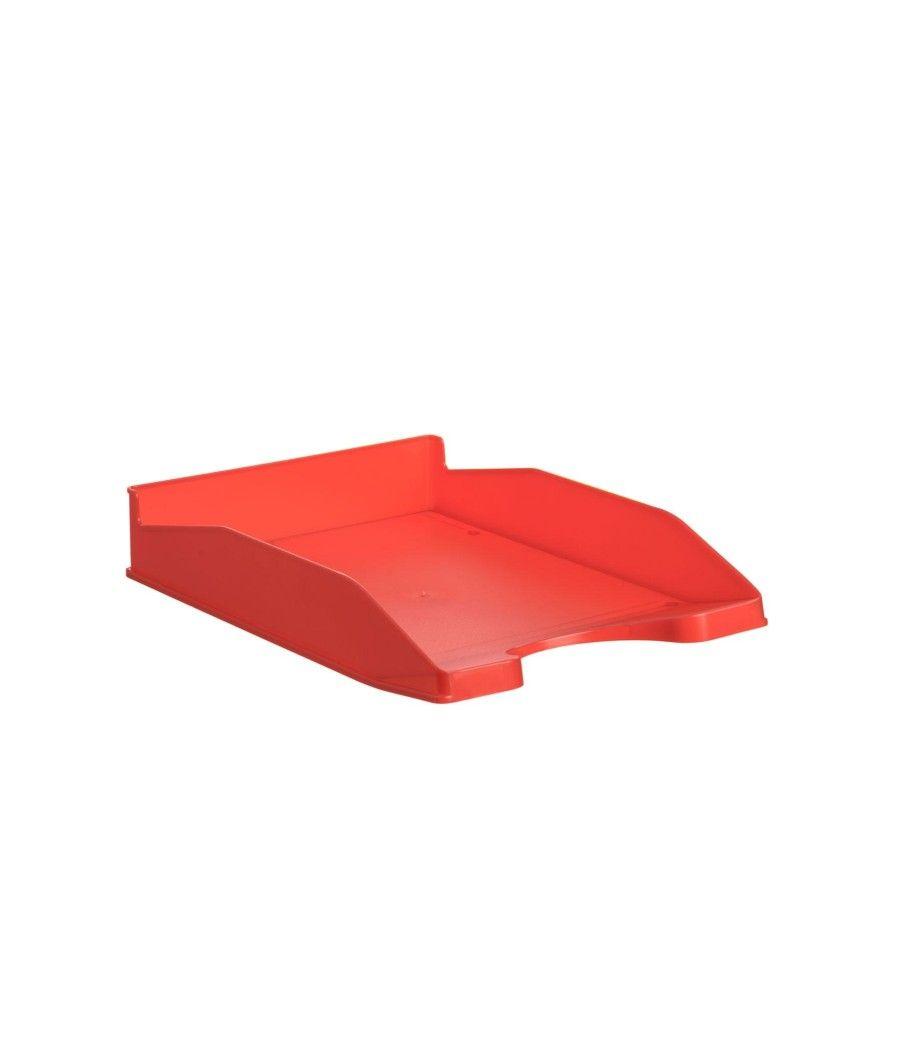 Archivo 2000 bandeja archivo 2000 apilable en 3 posiciones fondo liso formato din a4 y folio 345x255x60 mm rojo - Imagen 1