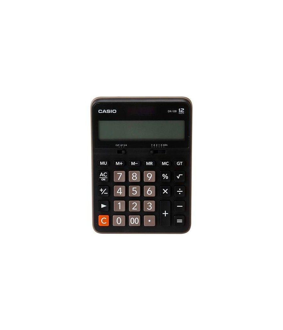 Casio calculadora de oficina sobremesa 12 dÍgitos negro dx-12b - Imagen 1