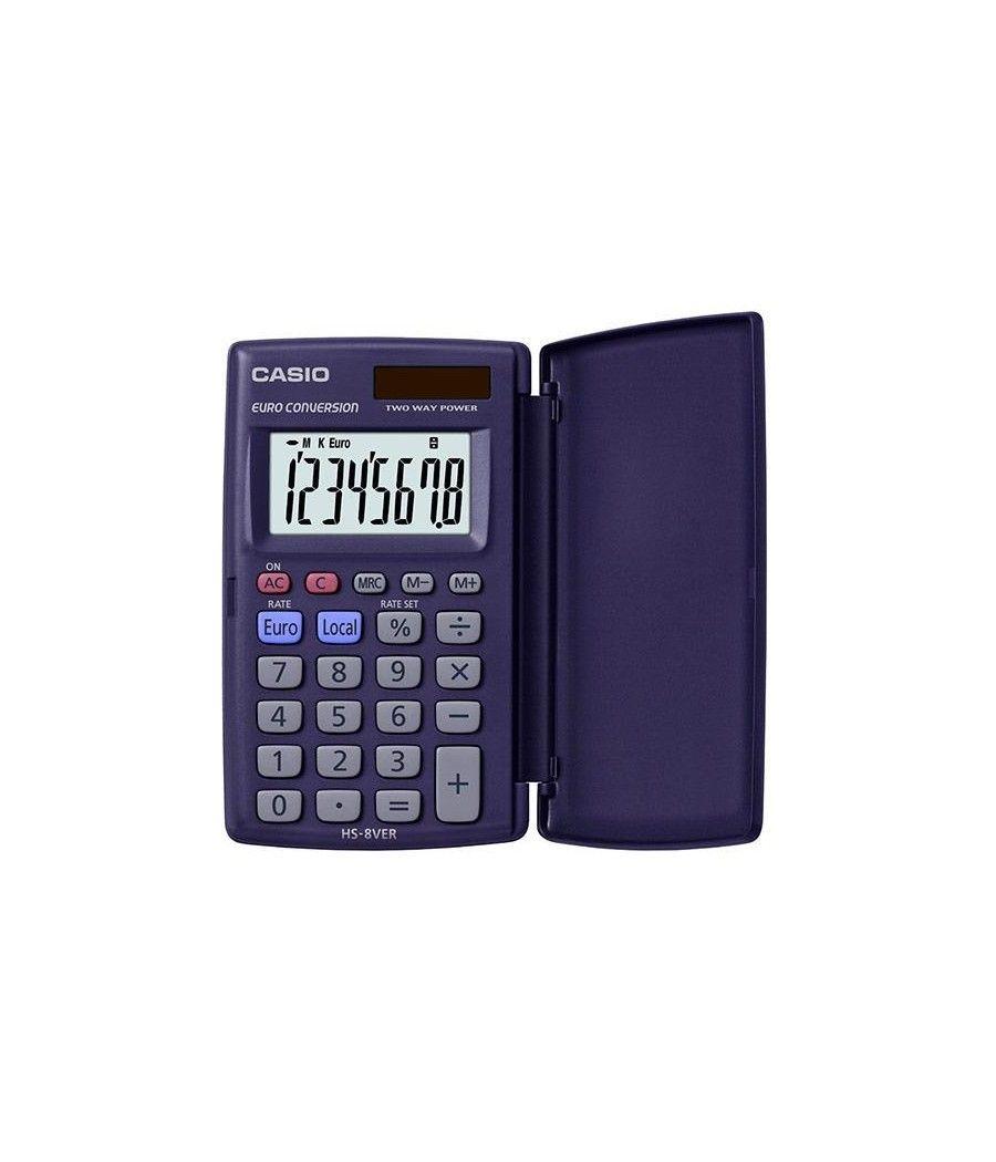 Casio calculadora de oficina violeta oscuro hs-8ver - Imagen 1