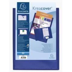 Exacompta carpeta de proyectos krea cover personalizable a4 polipropileno azul unitaria - Imagen 1