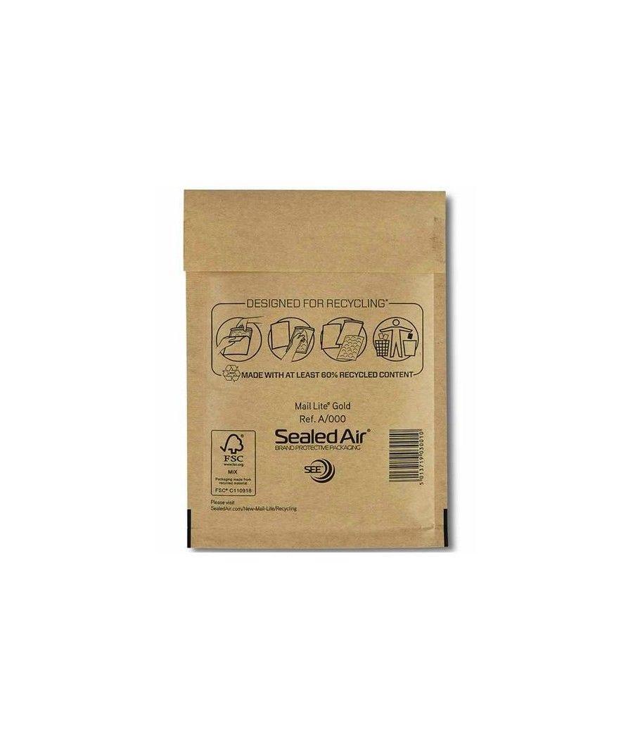 Fellowes bolsa de burbujas banker box nº11 acolchada 110x165mm kraft -pack de 10- - Imagen 1