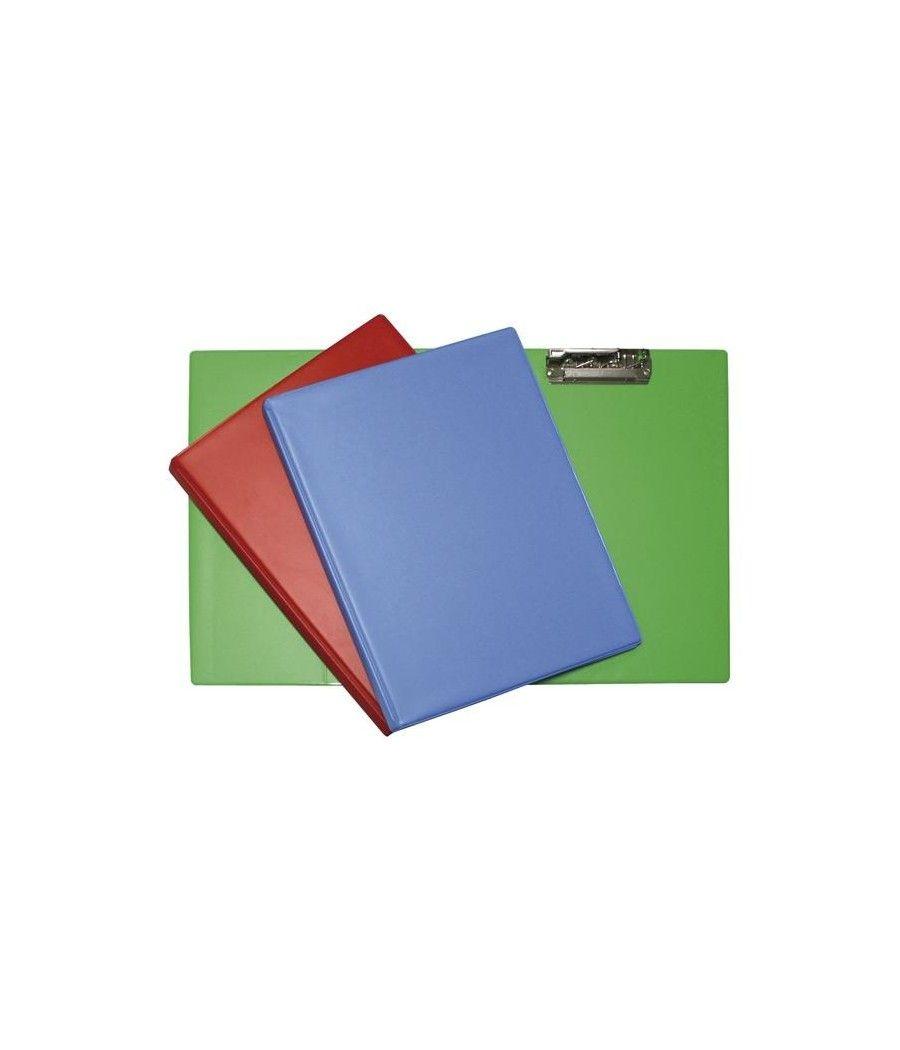 GrafoplÁs carpeta con pinzas pvc colors miniclip superior folio azul - Imagen 1