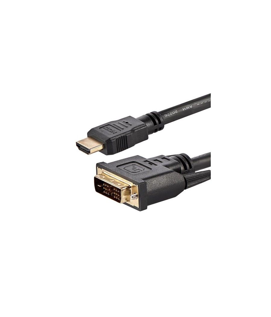 StarTech.com Cable Adaptador Conversor HDMI a DVI-D de 1,8m - Macho a Macho - Convertidor de Vídeo - Negro - Imagen 1