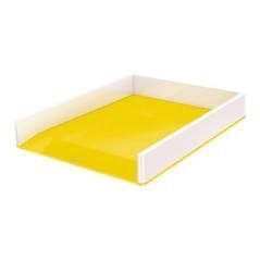 Leitz bandeja sobremesa wow dual a4 plÁstico amarillo/blanco - Imagen 1