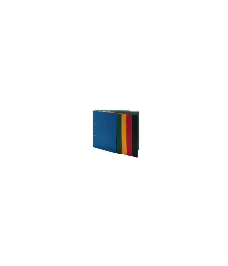 Mariola carpeta anillas 4x40 mm redonda cartÓn compacto gofrado folio azul - Imagen 1