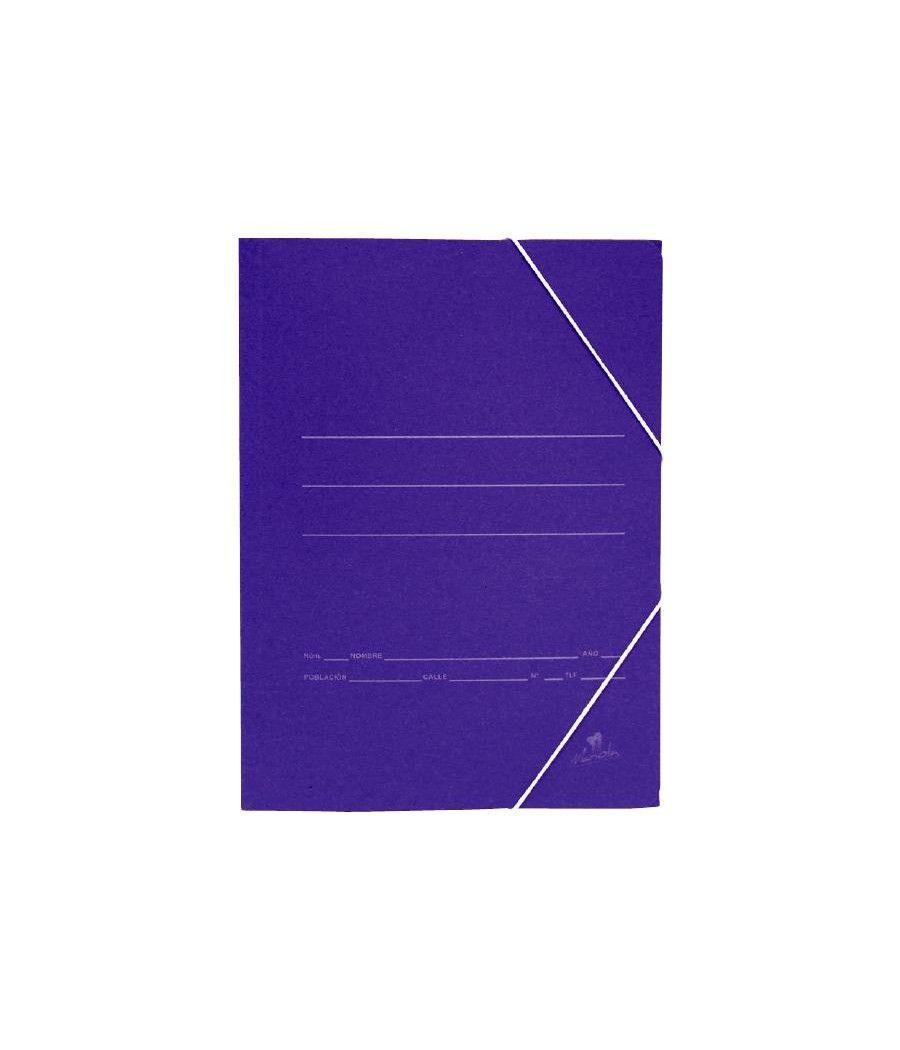 Mariola carpeta cartÓn bÁsica 500gr gomas solapa folio 34x25cm cartÓn mate azul -20u- - Imagen 1