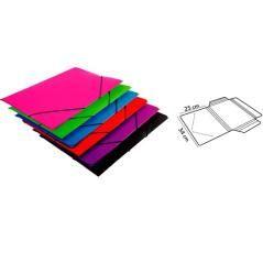 Mariola carpeta con gomas polipropileno 450 micras solapa folio colores surtidos