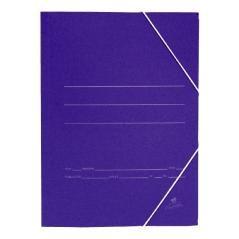 Mariola carpeta cartón básica 500gr gomas bolsa folio 34x25cm cartón mate azul -20u-