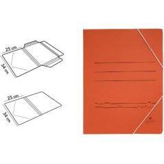 Mariola carpeta cartÓn 500 gr solapa gomas folio cuero mate -20u- - Imagen 1