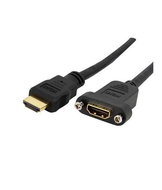 StarTech.com Cable HDMI de 91cm para montaje en Panel - Hembra a Macho - Imagen 1