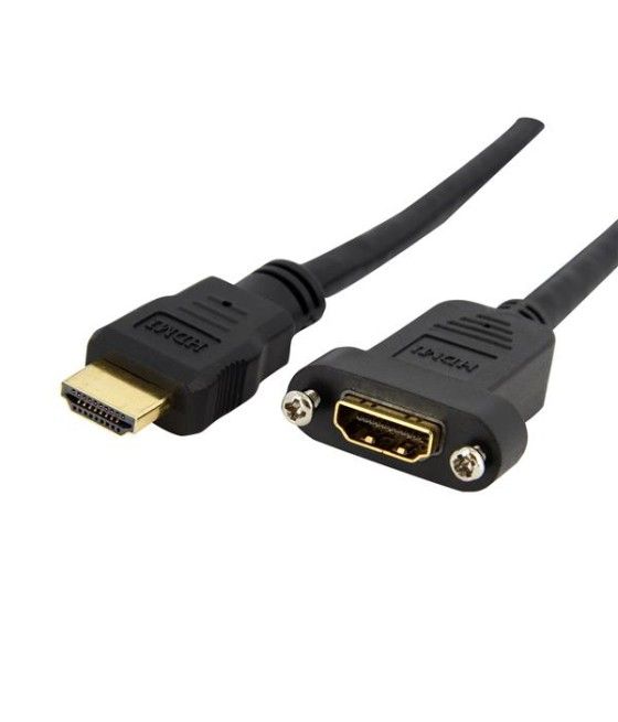 StarTech.com Cable HDMI de 91cm para montaje en Panel - Hembra a Macho