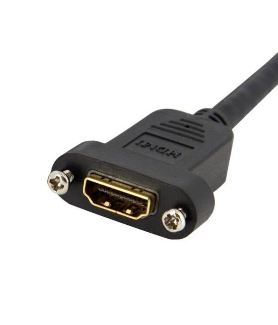 StarTech.com Cable HDMI de 91cm para montaje en Panel - Hembra a Macho - Imagen 3