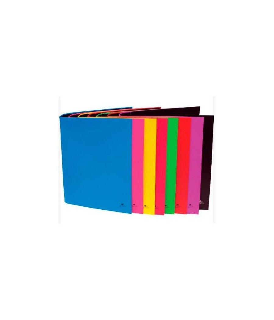 Mariola carpeta anillas 4x40 cartÓn forrado plastificado mate folio colores surtidos - Imagen 1