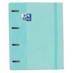 Oxford carpeta de anillas touch 4x35 europeanbinder con recambio 100 hojas 5x5 a4+ ice mint pastel - Imagen 1