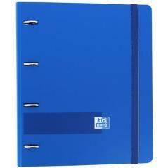 Oxford &you carpeta 4 anillas europeanbinder polyfoam c/ recambio 100h 5x5 a4+ azul marino - Imagen 1