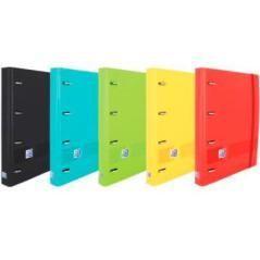 Oxford live & go carpeta 4 anillas europeanbinder polyfoam c/ recambio 100h 1 lÍnea a4+ colores surtidos vivos - Imagen 1