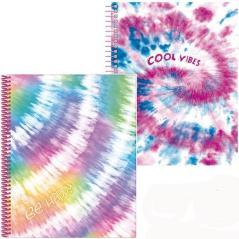 Senfort carpeta con 30 fundas espiral tie dye surtido - Imagen 1