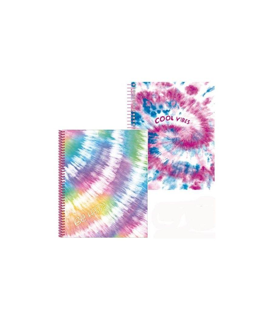 Senfort carpeta con 30 fundas espiral tie dye surtido - Imagen 1