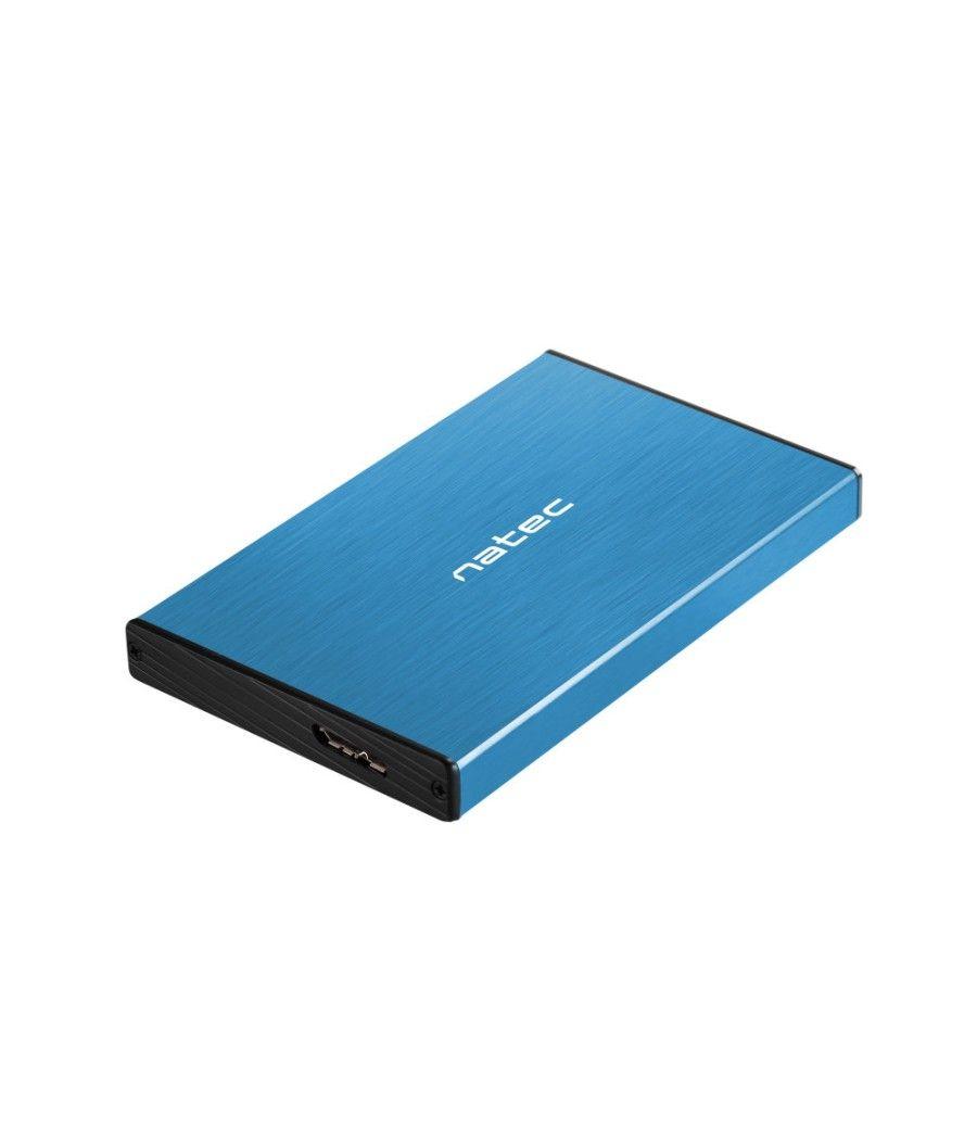 Caja externa natec rhino go disco duro 2,5" usb 3.0 sata azul - Imagen 1