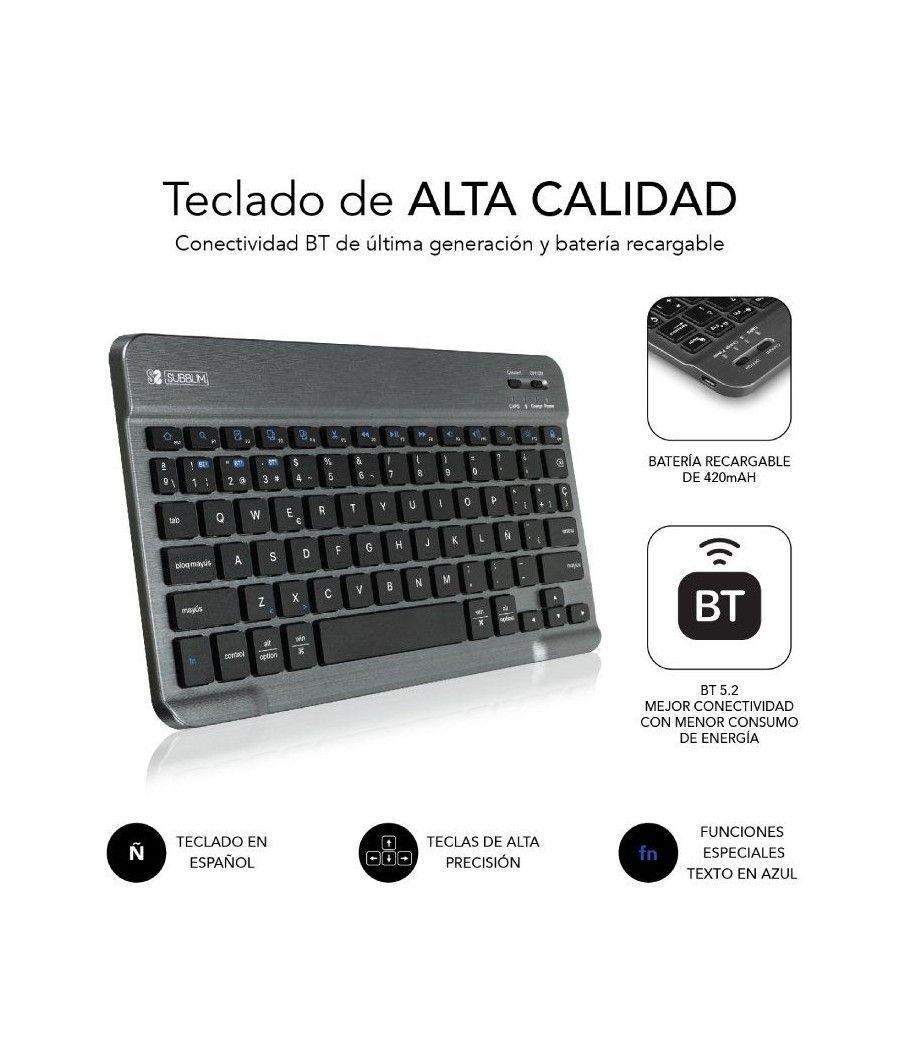 Funda con teclado subblim keytab pro bt para tablets samsung galaxy a8 x200/205/ negra - Imagen 5
