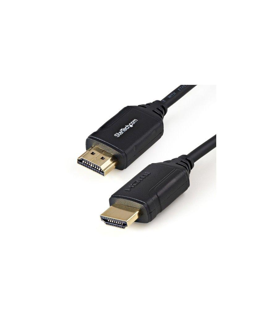 StarTech.com Cable de 50cm HDMI 2.0 Certificado Premium con Ethernet - HDMI de Alta Velocidad Ultra HD de 4K a 60Hz HDR10 - para