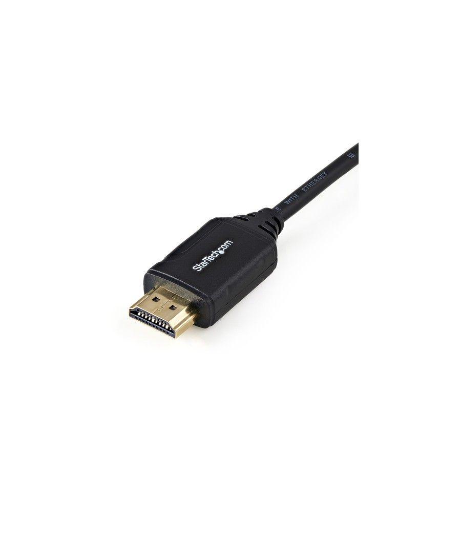 StarTech.com Cable de 50cm HDMI 2.0 Certificado Premium con Ethernet - HDMI de Alta Velocidad Ultra HD de 4K a 60Hz HDR10 - para