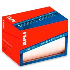 Apli rollo 500 etiquetas 31x100mm para precios escritura manual cantos romos blanco - Imagen 1