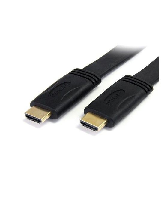 StarTech.com Cable HDMI de alta velocidad con Ethernet 5m Plano - 2x HDMI Macho - Ultra HD 4k x 2k - Negro - Imagen 1