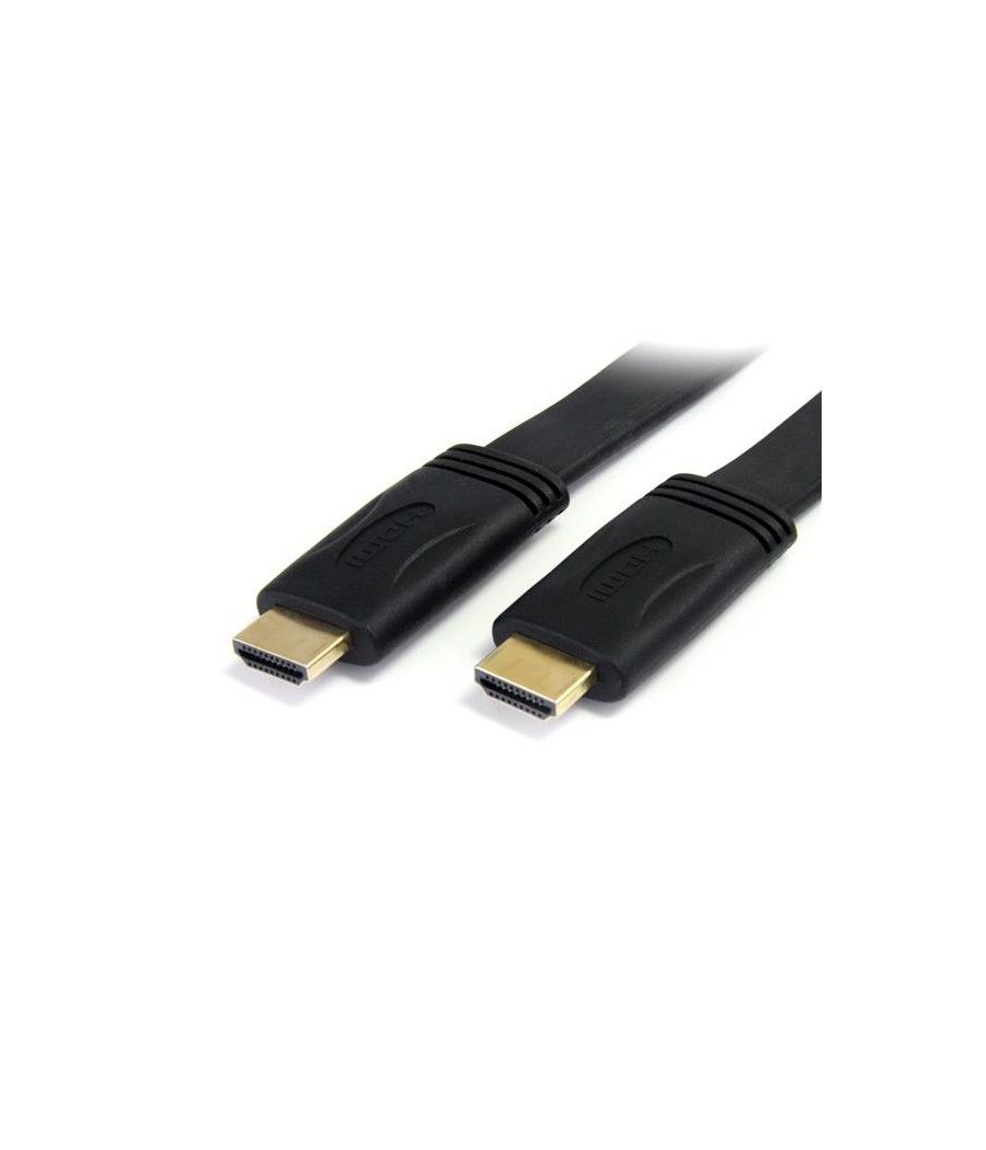 StarTech.com Cable HDMI de alta velocidad con Ethernet 5m Plano - 2x HDMI Macho - Ultra HD 4k x 2k - Negro - Imagen 2