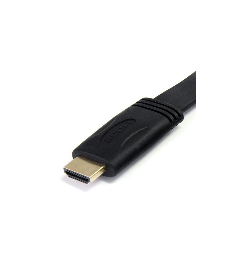 StarTech.com Cable HDMI de alta velocidad con Ethernet 5m Plano - 2x HDMI Macho - Ultra HD 4k x 2k - Negro - Imagen 3