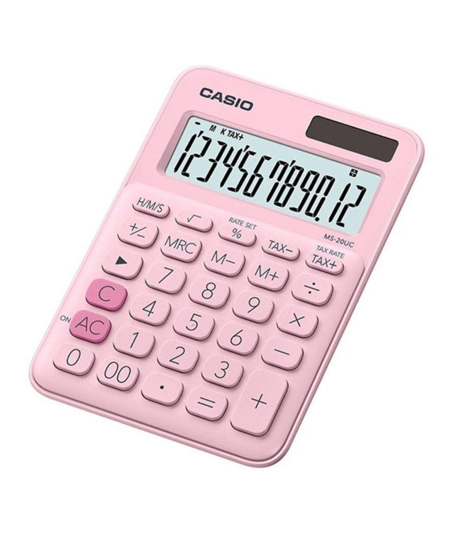 Calculadora casio my style clorful ms-20uc-pk/ rosa - Imagen 1