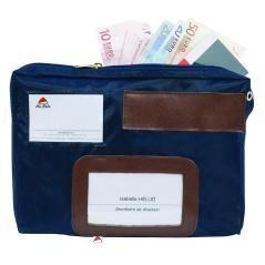Archivo 2000 bolsa de correspondencia alba fabricada en nylon impermeable 40x270x185 mm azul - Imagen 1