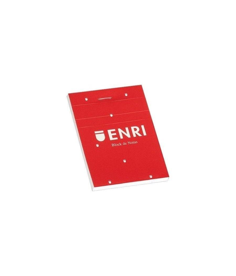 Enri bloc de notas grapado 80h a5 4x4 t/blanda rojo pack 5 unidades - Imagen 1