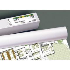 Fabrisa rollo de papel para plotter 594mm(23")x175m 80gr blanco opaco - Imagen 1
