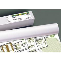 Fabrisa rollo de papel para plotter 610(24")x30mm 180gr blanco glossy fotogrÁfico brillo - Imagen 1