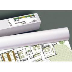 Fabrisa rollo de papel para plotter 420x50 80gr blanco opaco - Imagen 1