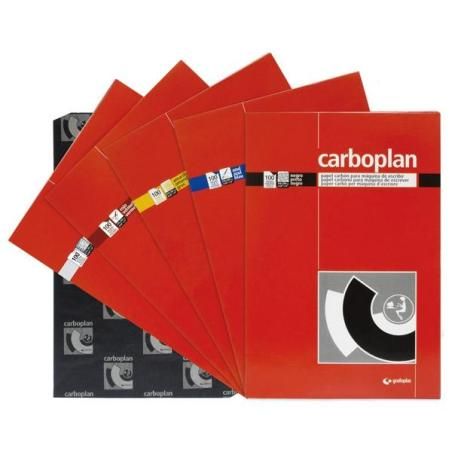 Grafoplas papel carbon pack 10h carboplan negro - Imagen 1