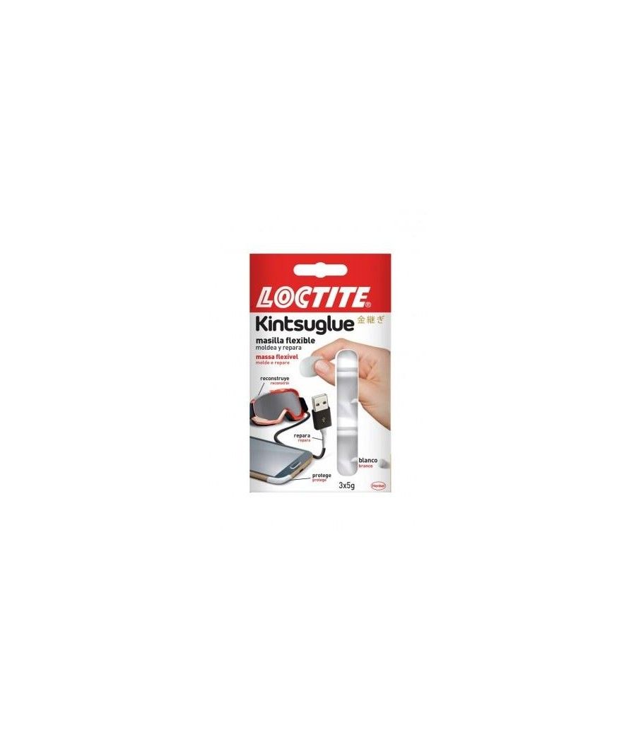 Loctite kintsuglue masilla reparadora flexible 3x5g blanco - Imagen 1